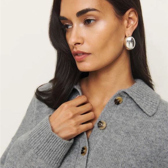 Brooklyn Cashmere Polo Sweater - Picture 2 of 3